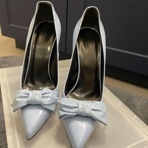 Gucci pumps with bow - light blue patent leather Size 38